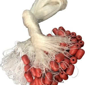Fishing Gill Net for Survival 98ft Monofilament Nylon 0.35mm High-Strength Twine Single Layer Fish Nets Large Buoys Seine Net Red De Pesca 2 Inch Grid