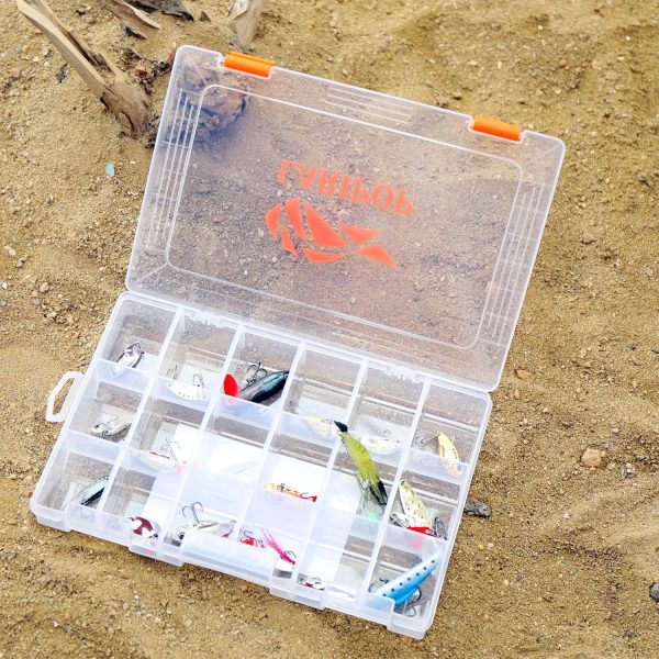 Fishing Tackle Box Set with Adjustable Dividers, Transparent Organizer Tray, Plastic Tool Box, Bait Separator -Angler's equipment lure box - 4 Packs Tackle Trays - Parts Box - Image 7