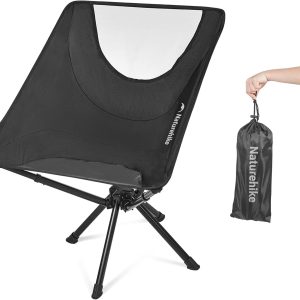 Naturehike Fast-Assembly Camping Chair, Lightweight Aluminum Portable Chair with Carry Bag, Collapsible Folding Camp Chair for Outdoor Camping Hiking Travel Beach Fishing