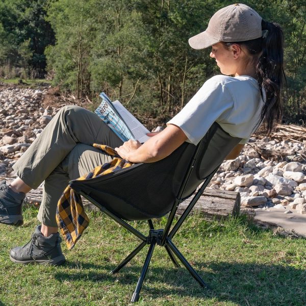Naturehike Fast-Assembly Camping Chair, Lightweight Aluminum Portable Chair with Carry Bag, Collapsible Folding Camp Chair for Outdoor Camping Hiking Travel Beach Fishing - Image 5